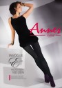 Annes - 100 denier opaque microfiber tights Elin, black, size L