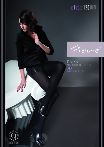 Fiore - Opaque, microfiber tights, 120 DEN, black, size S Fiore - Opaque, microfiber tights, 120 DEN, black, size S