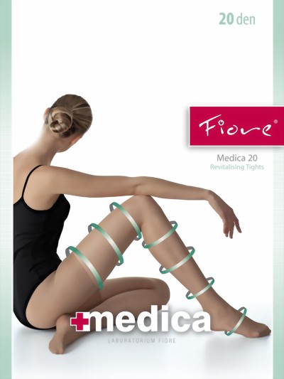 Fiore - Anti cellulite tights Medica 20 denier, graphite, size S