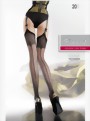 Fiore - Sensuous stockings with back seam pattern 20 denier, black, size S Fiore - Sensuous stockings with back seam pattern 20 denier, black, size S