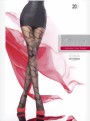 Fiore - Elegant subtle patterned tights Ronita 20 DEN, nude, size M