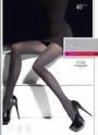 Fiore - Trendy striped tights Febe 40 DEN, jeans, size S