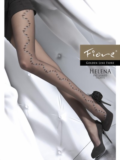 Fiore - Flower pattern tights Helena 20 DEN