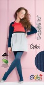 Gabriella - Opaque ribbed children's tights Gabi