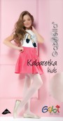 Gabriella - Children's fishnet tights, white