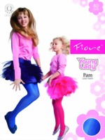 Glossy patterned kids tights Pam 40 denier