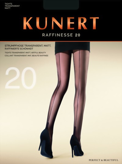 Kunert - Elegant back seam tights Raffinesse, nude-black, size S Kunert - Elegant back seam tights Raffinesse, nude-black, size S