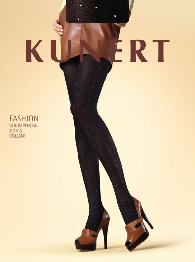 KUNERT - Elegant herringbone pattern tights 40 denier, black, size M/L KUNERT - Elegant herringbone pattern tights 40 denier, black, size M/L