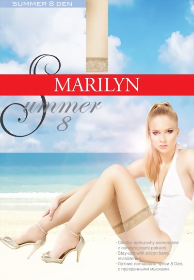 Marilyn - Summer hold ups Summer, 8 DEN, visone, size S/M Marilyn - Summer hold ups Summer, 8 DEN, visone, size S/M