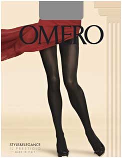 Omero - Opaque glossy tights Elios 100 denier, black, size L Omero - Opaque glossy tights Elios 100 denier, black, size L