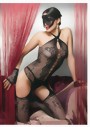 Trasparenze - Fishnet Bodystocking with sophisticated cut outs Demetra, black, size M/L Trasparenze - Fishnet Bodystocking with sophisticated cut outs Demetra, black, size M/L